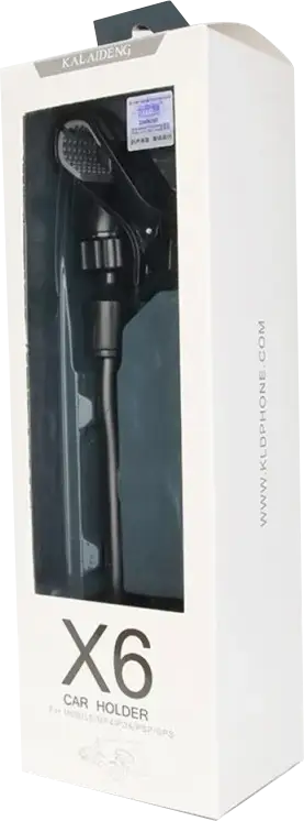 حامل موبايل للسيارة ، قابل للطي، لون أسود، موديل X6