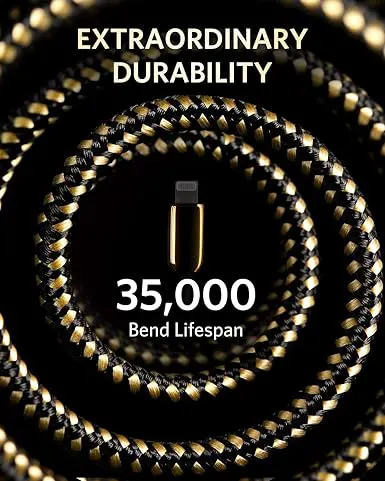 كابل شحن انكر جولد ايديشن ، من Type-C إلى Lightning ، بقدرة 18 وات ، Gold A8843HB1