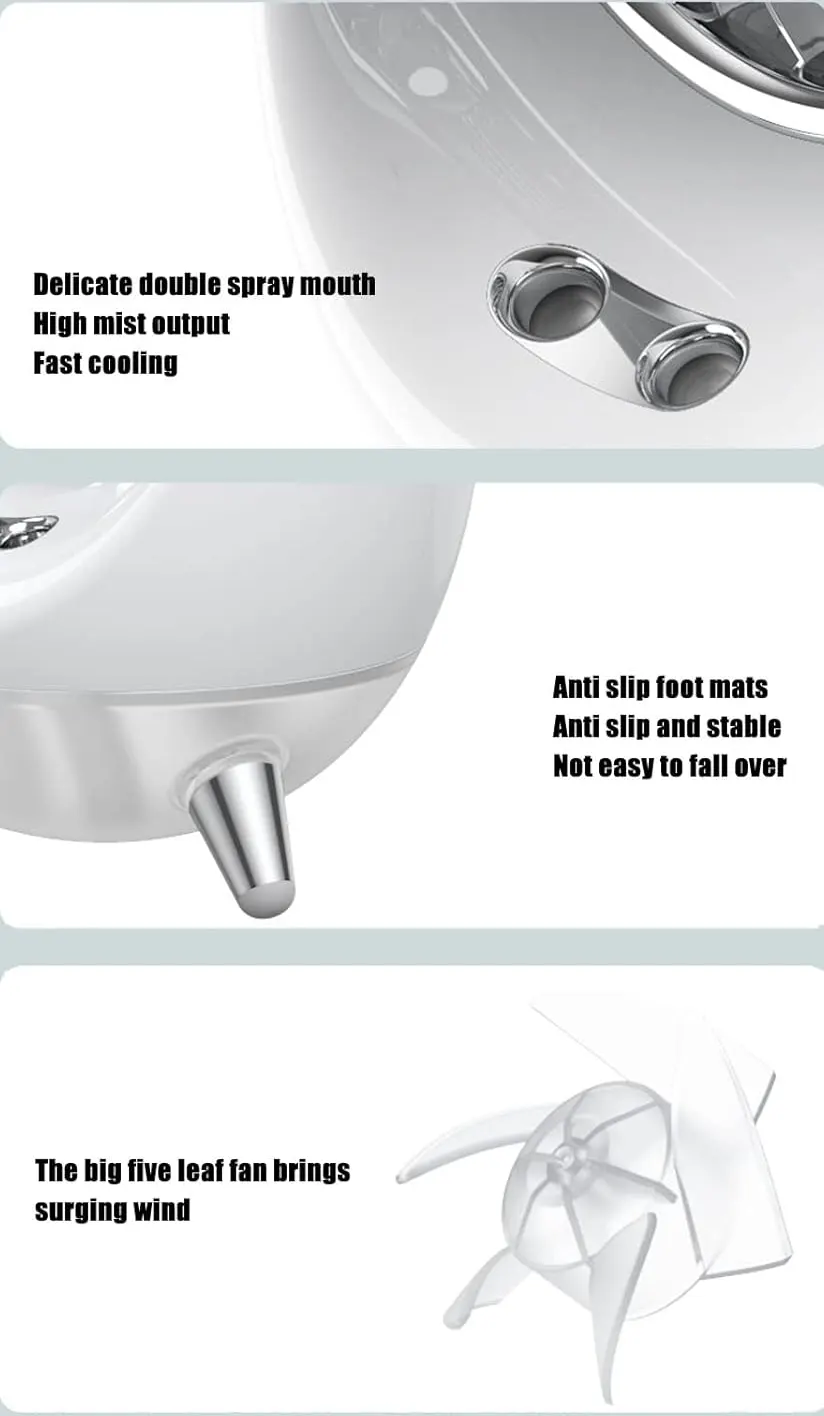 مروحة مكتب متعددة الاستخدام ، ابيض