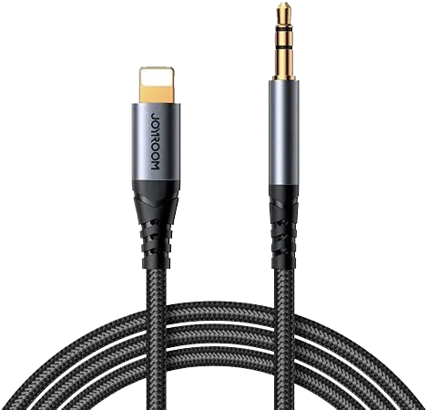 كابل صوت اي يو اكس جوي روم ، من  لايتنينج إلى 3.5 مم ، 1.2 متر، أسود ، SY-A06