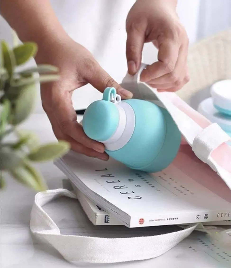 زجاجة من السيلكون قابلة للطي ، الوان متعددة ، 133-1