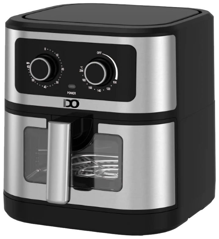 قلاية هوائية اى دو ايرو فراي بدون زيت ، 1600 وات ، 6.7 لتر ، استخدام مانيوال ، أسود x سيلفر ، AF1600GD-SVB ، (ضمان الوكيل)