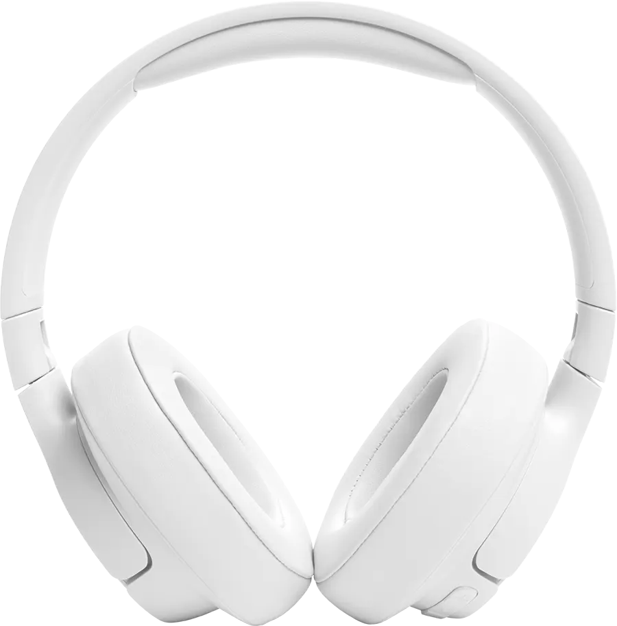 سماعة رأس لاسلكية جي بي ال تون ، بلوتوث V5.3 ، تعدم شحن سريع،  بطارية تعمل لمدة 76 ساعة ، قابلة للطي ، أبيض ، 720BT