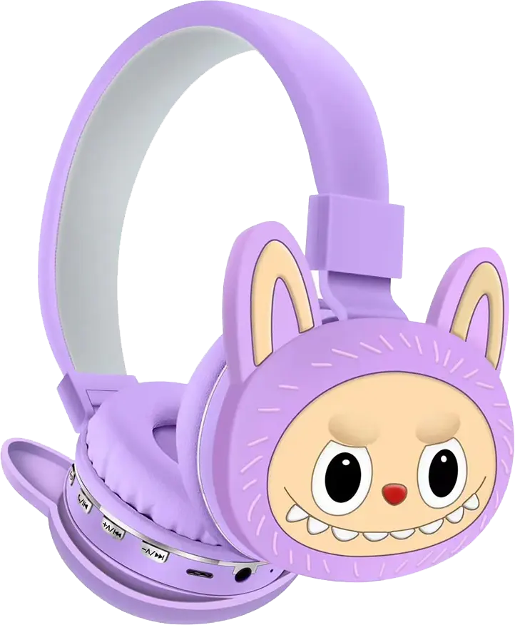 سماعة رأس لاسلكية أشكال لابوبو، بلوتوث 5.3، منفذ صوت 3.5، وقت تشغيل 15 ساعة، ألوان متعددة، AH-806G