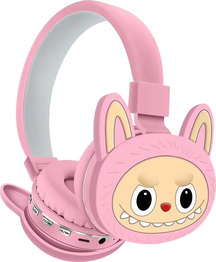 سماعة رأس لاسلكية أشكال لابوبو، بلوتوث 5.3، منفذ صوت 3.5، وقت تشغيل 15 ساعة، ألوان متعددة، AH-806G