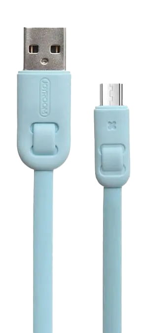 كابل شحن جوي روم ، 3 امبير ، 1 متر ، من Micro الي  Type - A ، أزرق فاتح ، S-1030M1