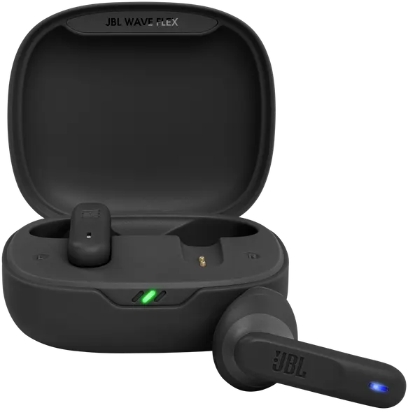سماعات ايربودز جي بي ال ويف فليكس ، بلوتوث 5.2، أسود ، مقاومة للماء ،  JBLWFLEXBLK
