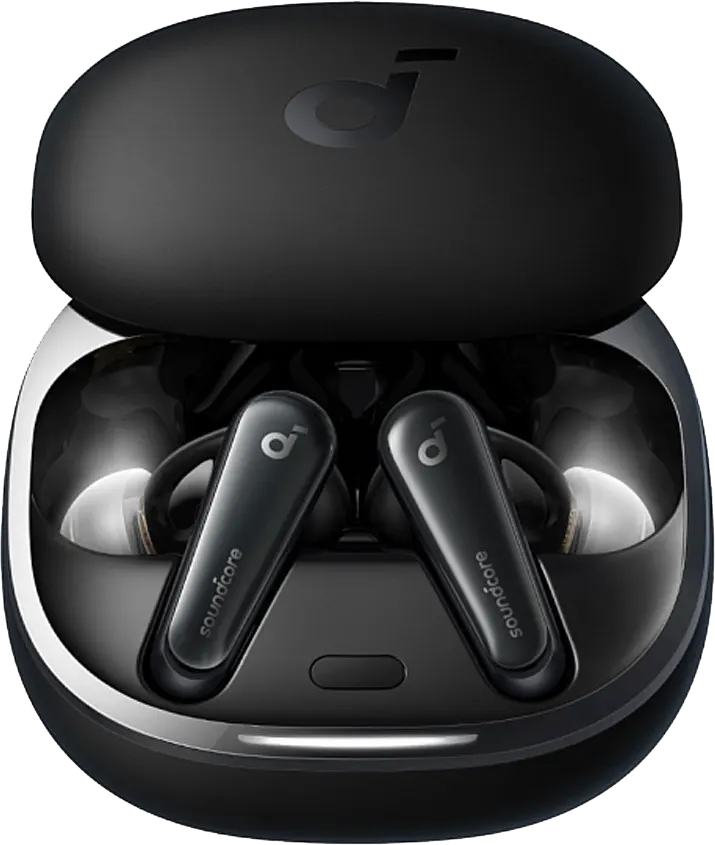 سماعة أذن أنكر ساوند كور ليبرتي 4، بلوتوث 5.3، مقاومة للماء IPX4، تدعم ANC، وقت تشغيل 28 ساعة، أسود، A3953011