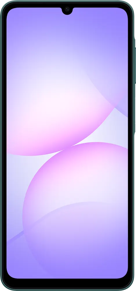 موبايل سامسونج جلاكسي A07، ثنائي الشريحة، ذاكرة داخلية 128 جيجابايت، رامات 6 جيجابايت، شبكة الجيل الرابع إل تي إي، أخضر