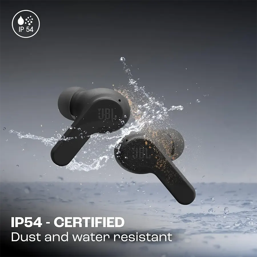 سماعات ايربودز جي بي ال ويف بيم ، بلوتوث 5.2 ، مقاومة للماء IP54 ، اسود ، WBEAMBLK
