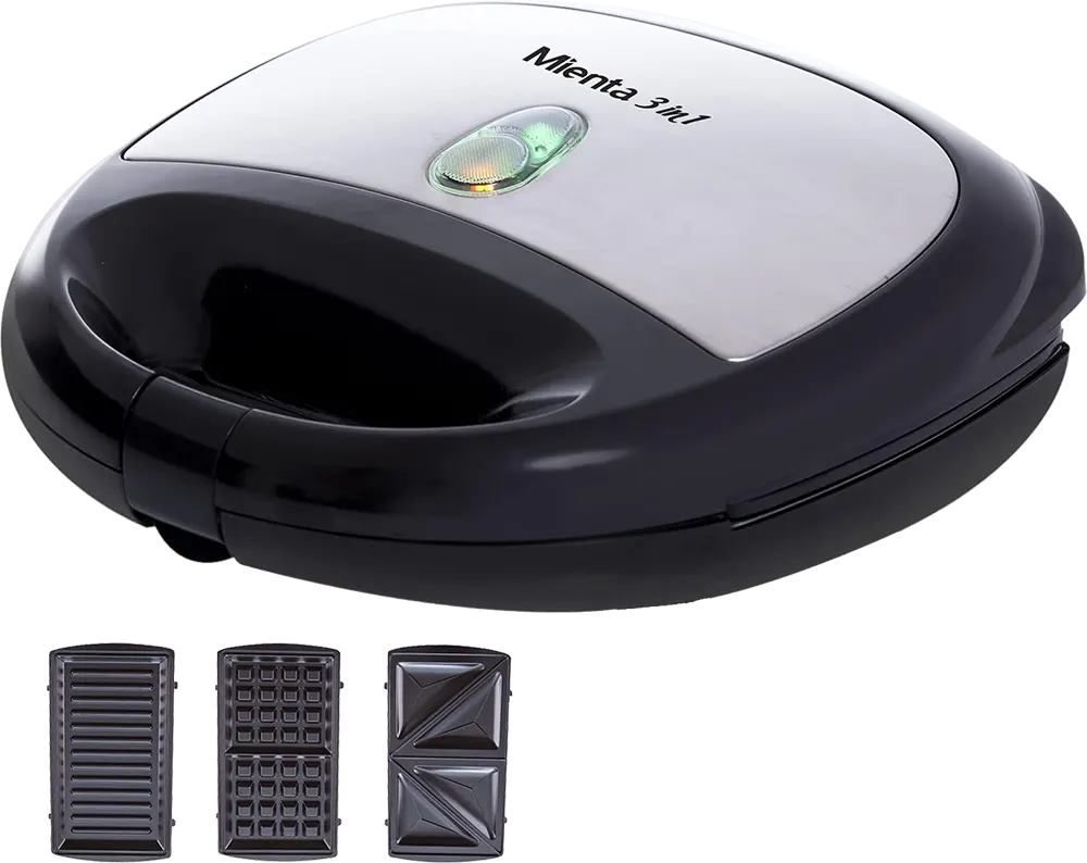 ساندوتش ميكر ميانتا، 750 وات ، 3 شرائح، أسود*فضي، موديل SMS27409A