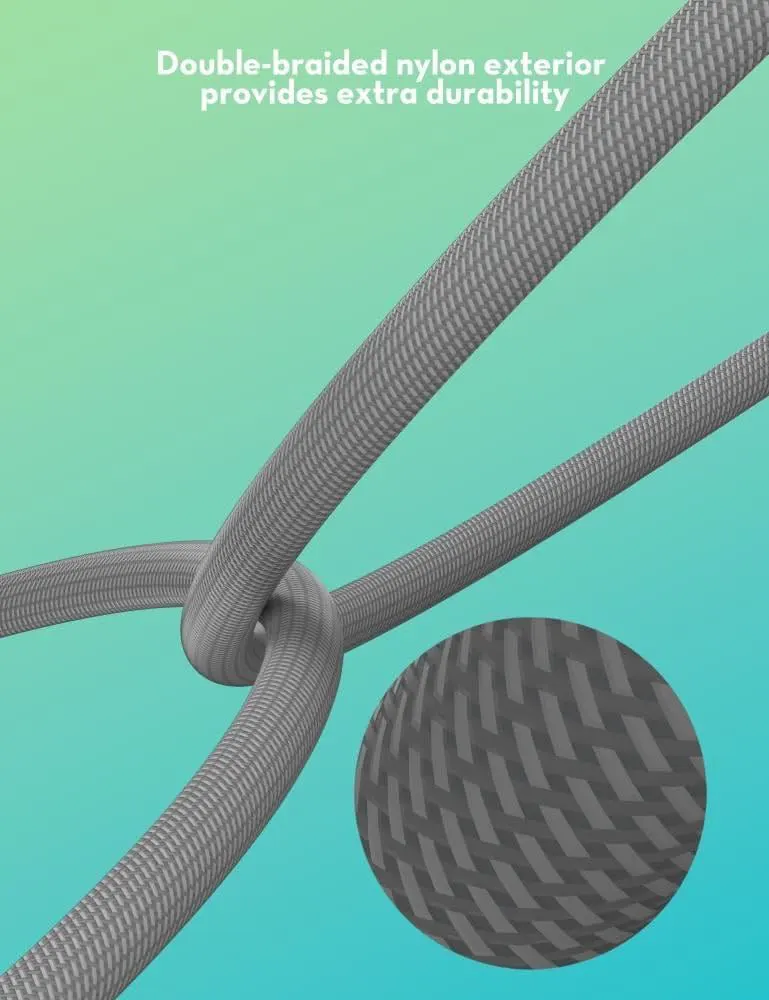 كابل شحن سريع من راف باور، 100 وات، مغناطيسي، من type-c الى type-c، طول 1.2 متر، أسود، RP-CB1039