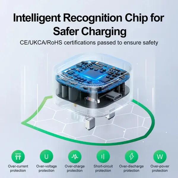 شاحن  جوي روم السريع ، 30 وات ، Type - C ، اسود ، L-P307