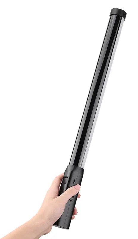 عصا إضاءة تصوير اولانزي ، 5 فولت، 10 وات، 20 تاثير اضاءة RGB، شاشة oled، وقت تشغيل 60 دقيقة ، 2500-9000 كلفن، VL119