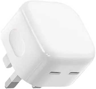 شاحن سريع جوي روم ثنائي المنفذ ، 35 وات ، أبيض ، L-2P356