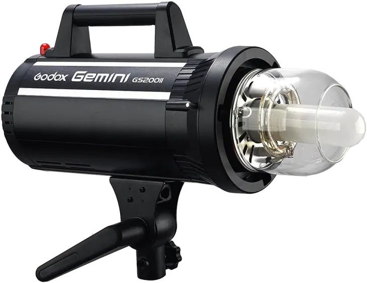 فلاش استديو مونولايت جودوكس جيميني، 200 واط في الثانية، 220 فولت، 5600 كلفن، اتصال 2.4 جيجاهرتز، شاشة lcd، أسود، GS200II