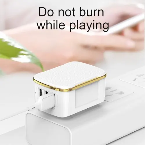 شاحن جوي روم بتقنية لايتنينج ، 30 وات ، 3 منافذ ، ابيض ، L-2AQ30S