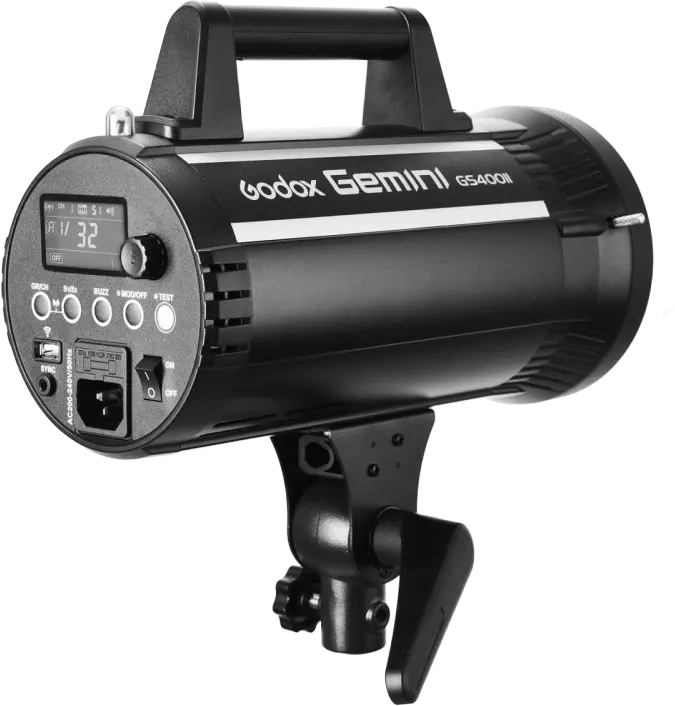 فلاش استديو مونولايت جودوكس جيميني، 400 واط في الثانية، 220 فولت، 5600 كلفن، اتصال 2.4 جيجاهرتز، شاشة lcd، أسود، GS400II