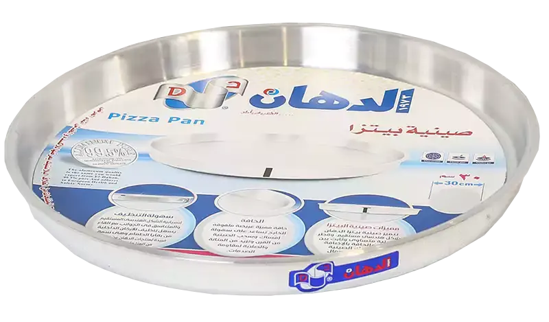 صينية بيتزا ألمنيوم الدهان مقاس 30 دائرية - فضي