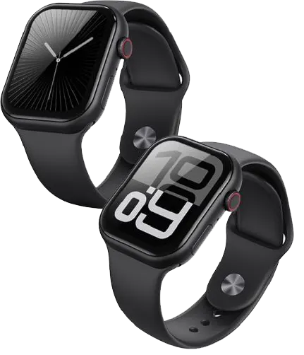 ساعة يوسامز سمارت ، شاشة IPS  مقاس2.01 بوصة ، بلوتوث  5.3، مقاومة للماء ، اسود ، ZB325YHSB01