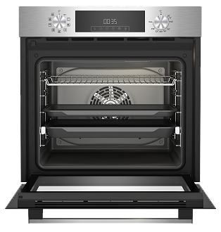 فرن بلت ان اريستون تركى ، 60 سم ، 72 لتر ، كهرباء ، شاشة ديجيتال ، مروحة تبريد ، شواية ، استانلس ستيل ، أسود ، AROE 6R253H XNA