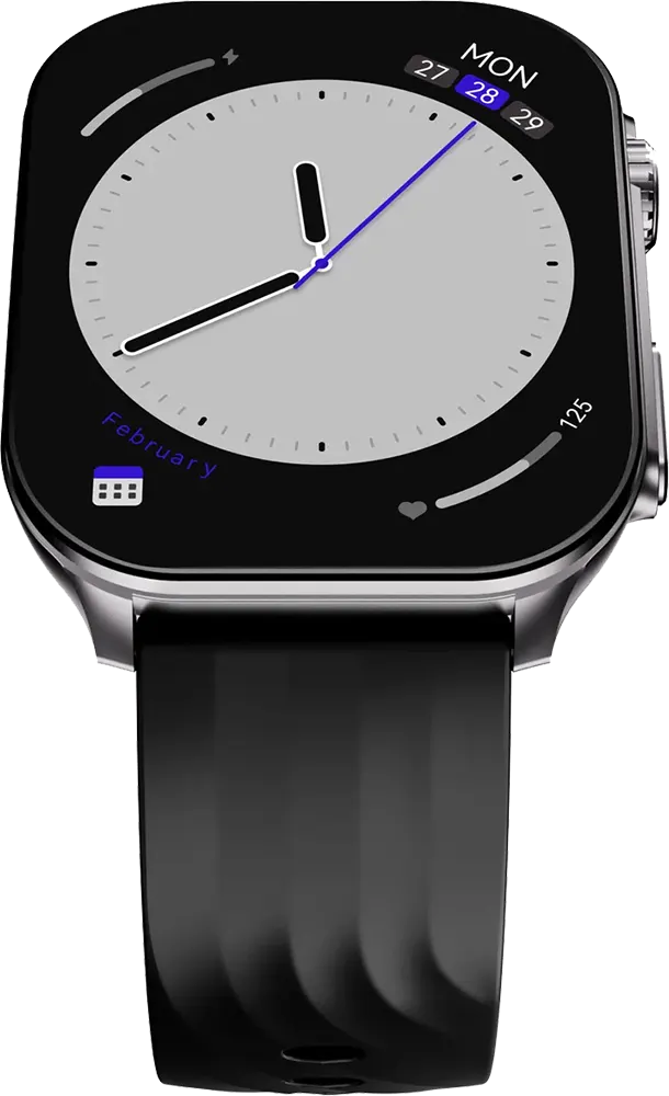 ساعة سكايكي سيفيز نيو الذكية، شاشة أموليد 2.1 بوصة، بلوتوث 5.2، مقاومة للماء، فضي