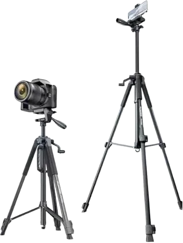 حامل ثلاثي من بلوكاما، ملائم للهاتف والكاميرا، 150 سم، قابل للتعديل، أسود، PK-9930