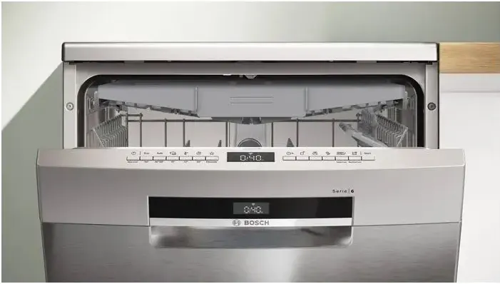 Bosch Dishwasher, 60 cm, 14 Place Settings, 6 Programs, Digital Screen, Stainless Steel, SMS6EMI62V