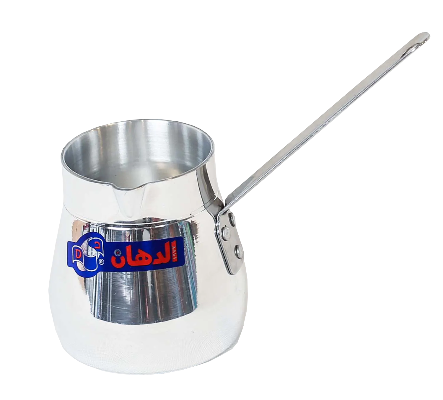 كنكة شاي ألمنيوم من الدهان بيد ستانلس مقاس 5 - فضي