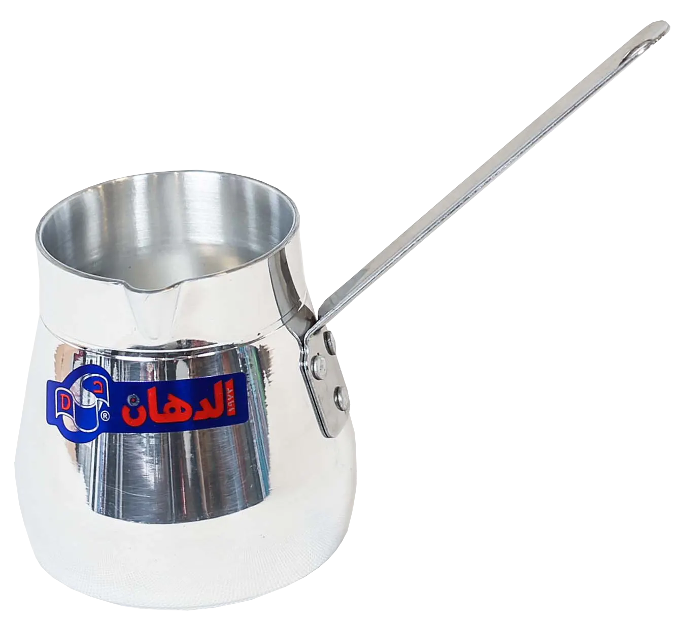 كنكة شاي ألمنيوم من الدهان بيد ستانلس مقاس 3 - فضي