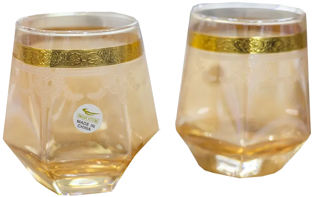 طقم شاي بالترمس ديكالة الاندلس 7 قطع، لون أبيض*ذهبي، موديل 7316-7