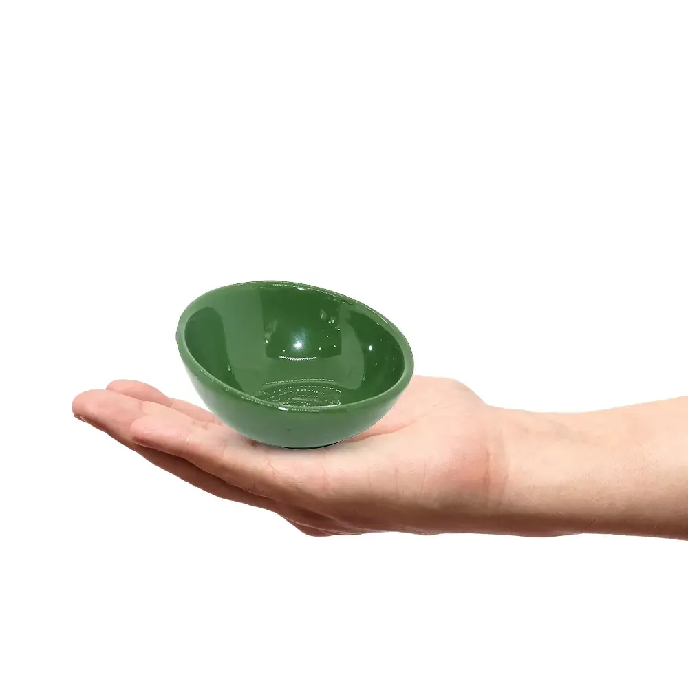 بول بورسلين صوص مدور -أخضر