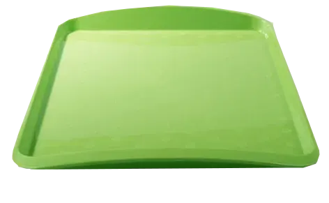 صينية تقديم كبيرة مستطيله من ايكو - أخضر