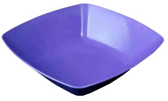طبق غرف كبيرة مربعه من ايكو مقاس 3  - بنفسجي