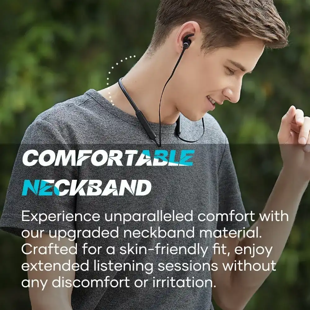 سماعات أذن لاسلكية نيك باند أوتيتو، بلوتوث 5.3، أسود، OSP1