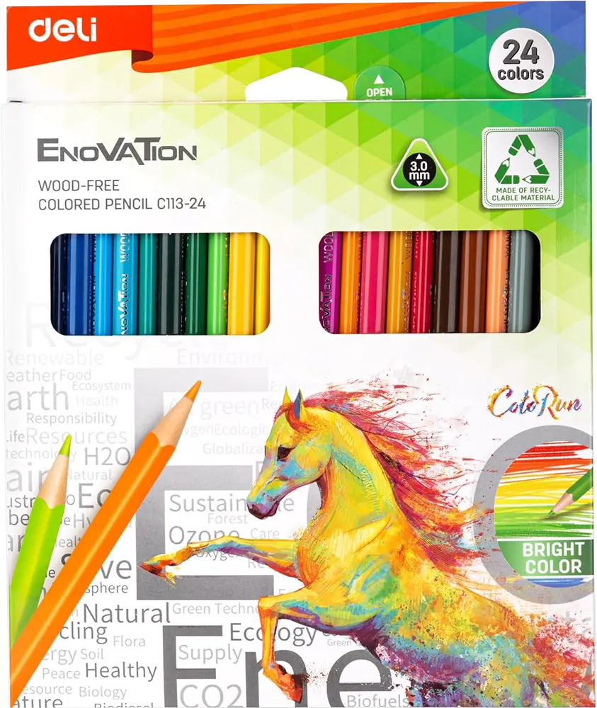 علبة الوان خشب ديلي، 24 لون، C113-24