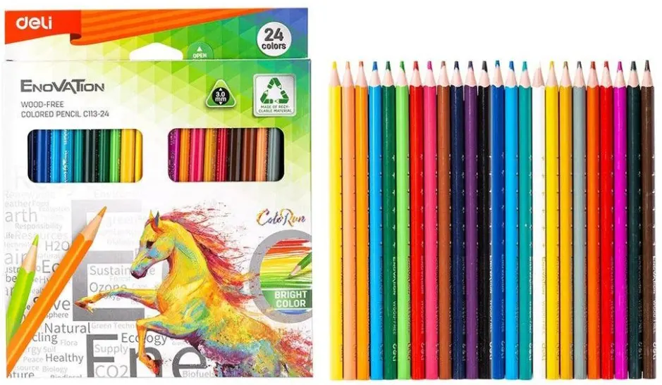 علبة الوان خشب ديلي، 24 لون، C113-24