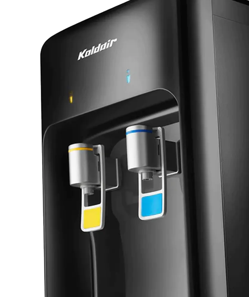 مبرد مياه كولدير ، 2 حنفيه ،( بارد - فاتر) ، تحميل علوي ، أسود ،  KWD CB