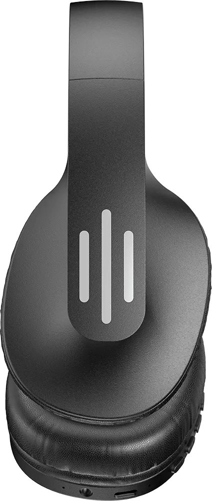 سماعة رأس لاسلكية ريفرسونج RHYTHM L9 ، بلوتوث 5.3، وقت تشغيل 20 ساعة، إلغاء الضوضاء البيئية، منفذ شحن type-c ، أسود، EA278