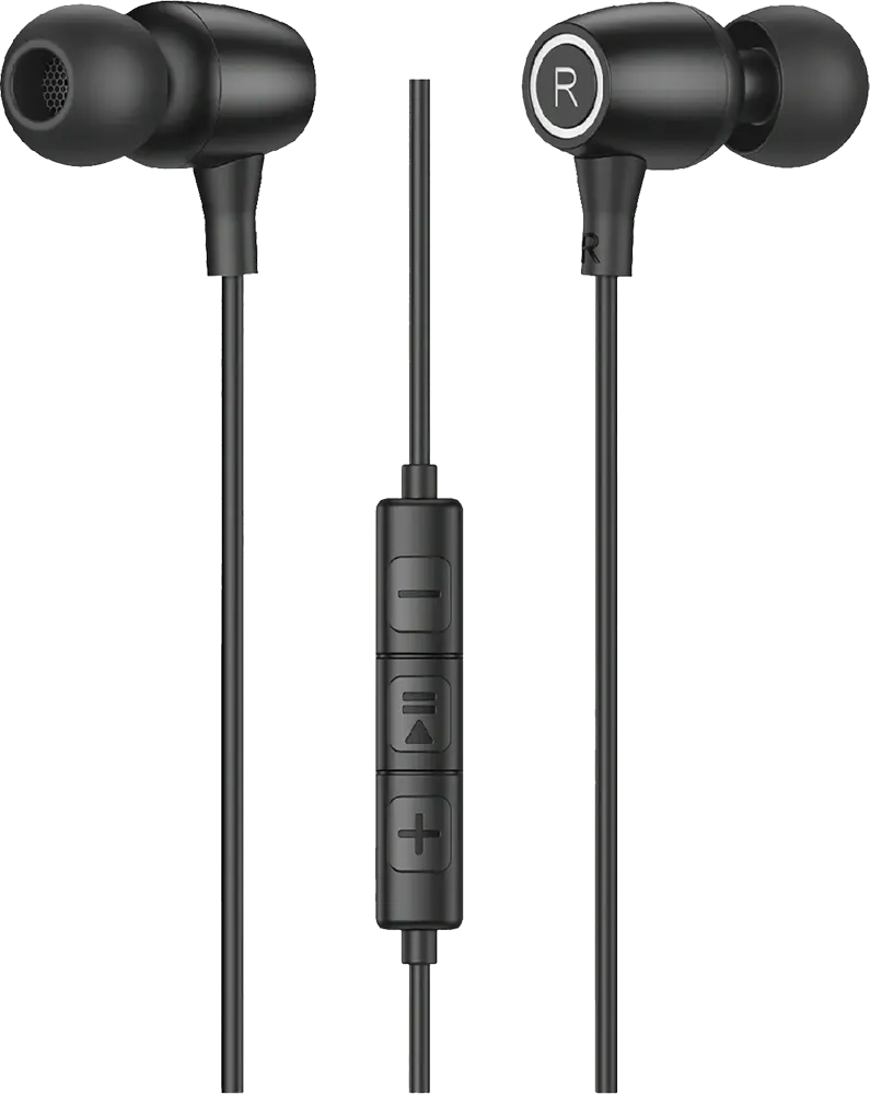 سماعة أذن سلكية من مومو، مقاس 3.5 مم، لون أسود، MO-022204