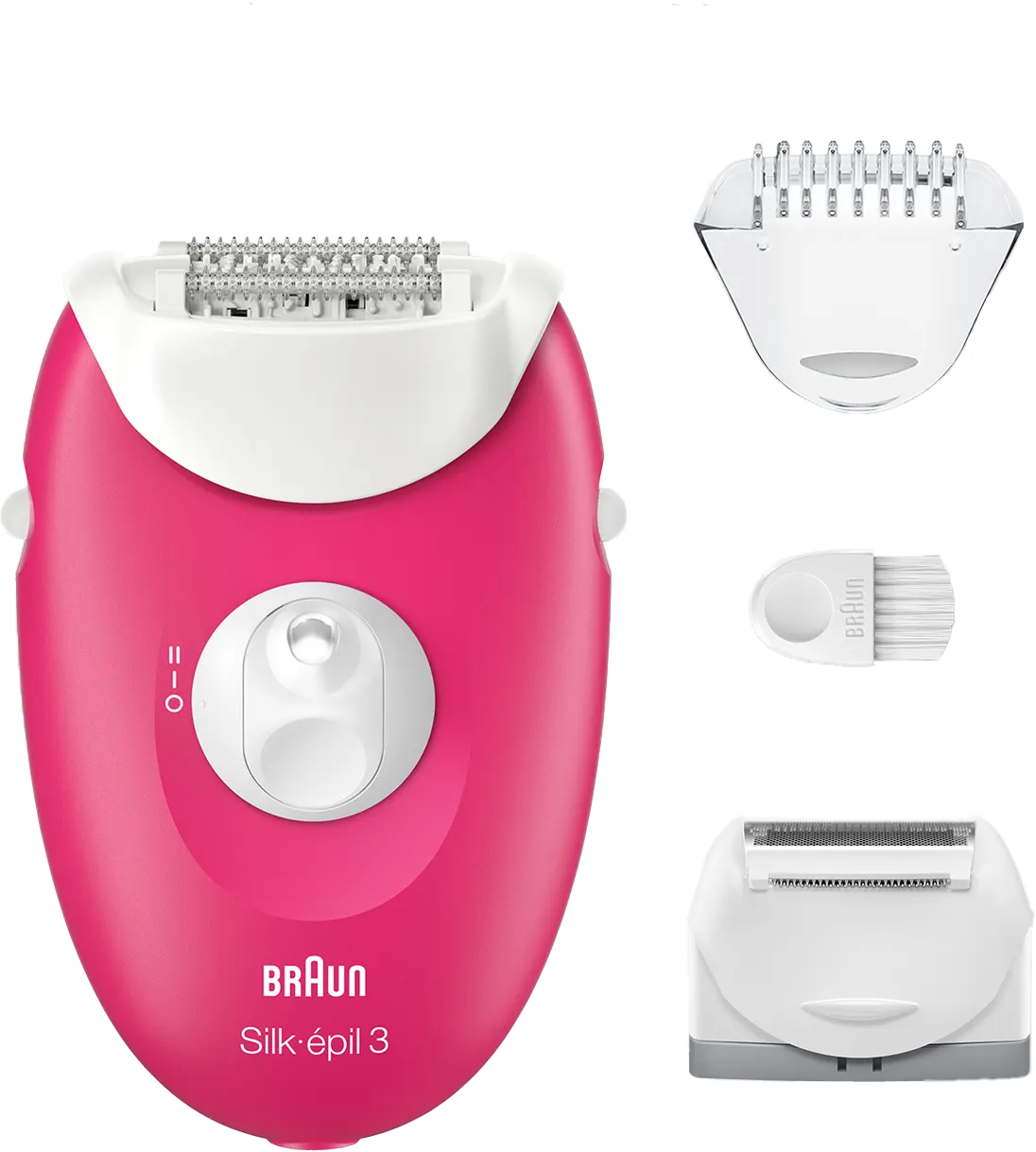 ماكينة إزالة الشعر للنساء سيلك ابيل 3 من براون، 20 ملقط، إضاءة سمارت، أبيض و وردي، SE3-032