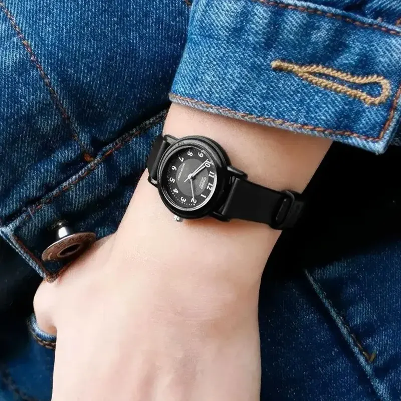 Casio Women's Watch, Round Hands, Black Dial, Black Resin Band, LQ-139AMV-1B3LDF