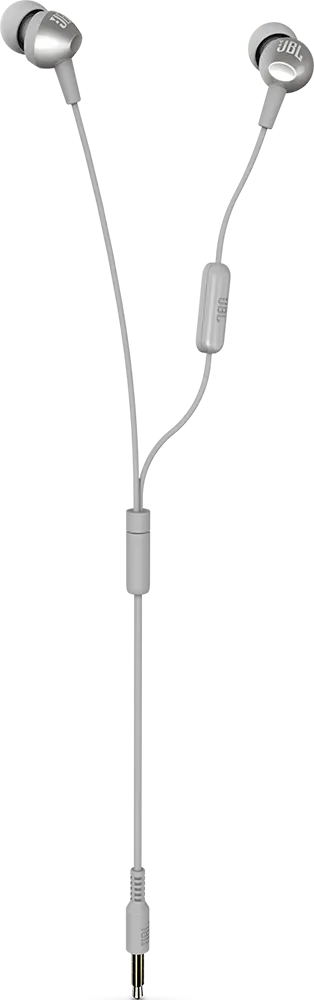 سماعة أذن سلكية من جي بي ال، مقاس 3.5 مم، لون رمادي، C200SI