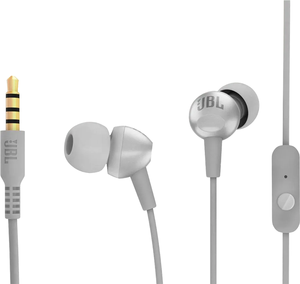 سماعة أذن سلكية من جي بي ال، مقاس 3.5 مم، لون رمادي، C200SI