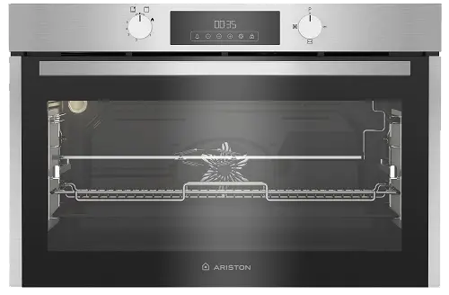 فرن بلت ان اريستون ، مقاس 90 سم ، 96 لتر ، غاز ، شاشة ديجيتال ، شواية ، مروحة توزيع ، استانلس ستيل ، AROG 9R2F3NG XNA