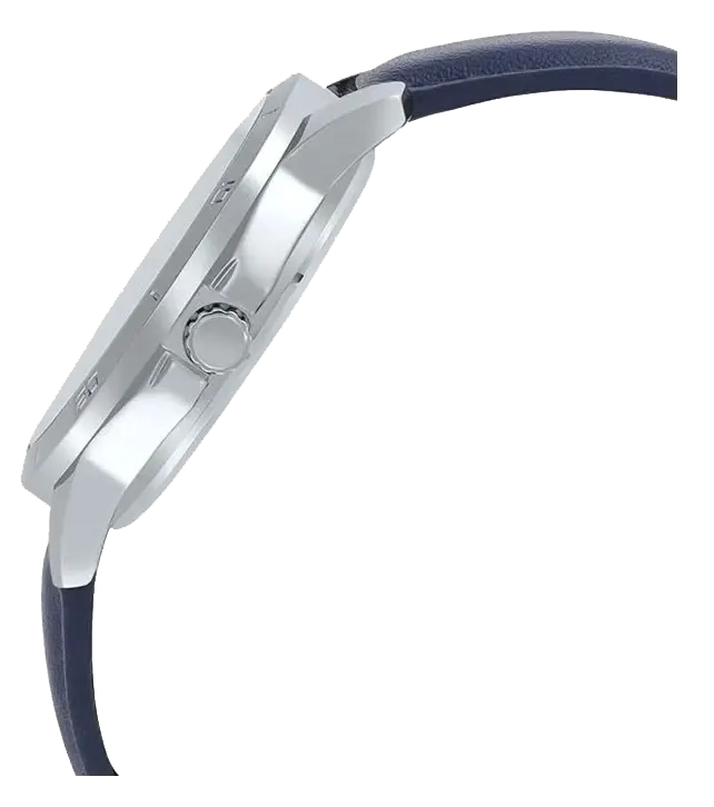 ساعه كاسيو نسائي، مينا ازرق، عقارب، سوار جلد ازرق, LTP-V004L-2BUDF