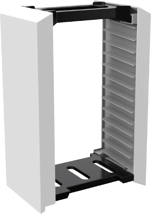 حامل منظم لأقراص الألعاب من دوب، سهل الفك والتركيب، سعة استيعاب 12 قرص، أبيض، TP5-0520