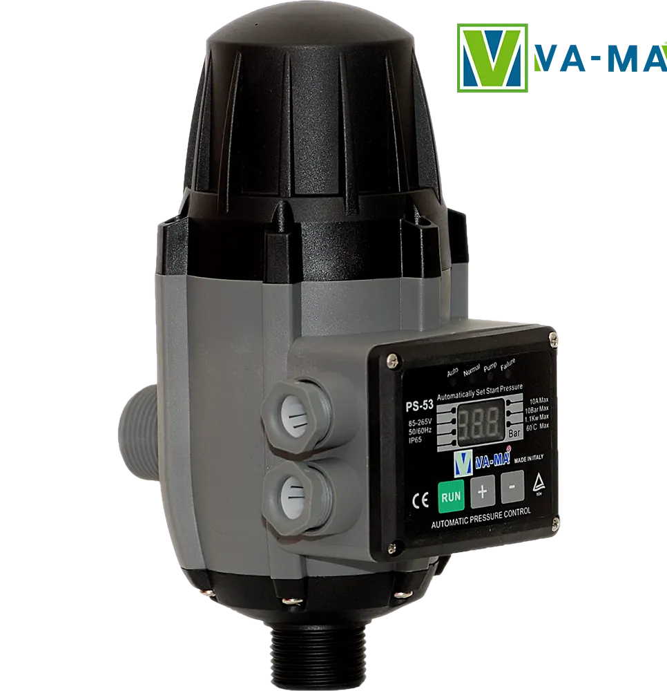 Vama Italian Automatic water Pump Flomac, 10 bar, IP 65 protection, overpressure protection, manual and automatic operation system, PS-53
