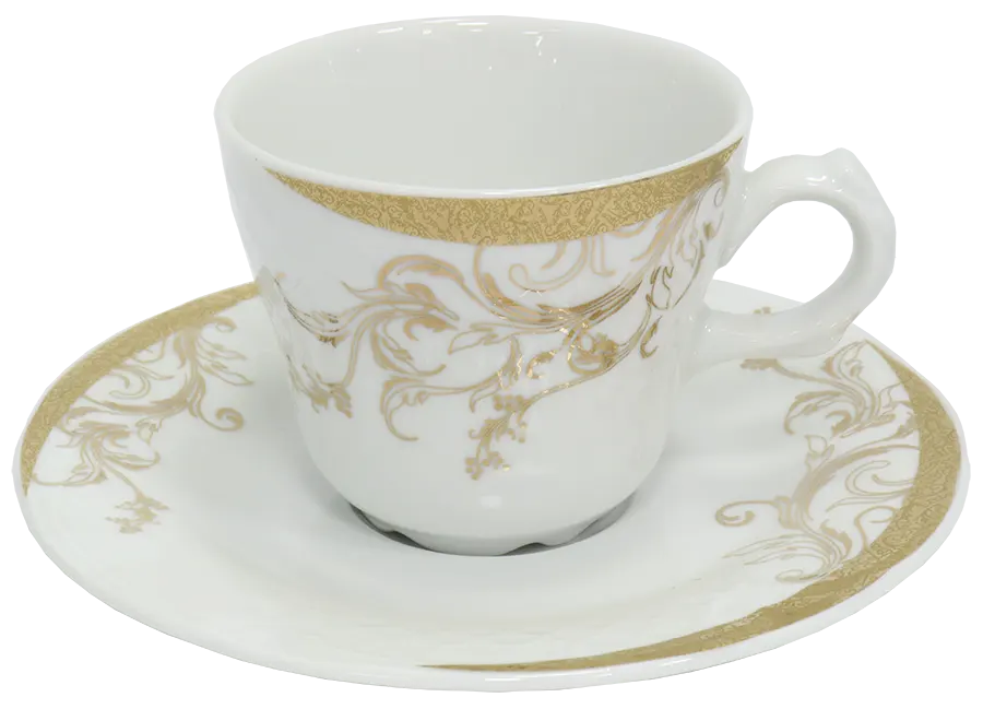 طقم صيني سفره ريسمندور ، 112قطعة ،  ورود ماربيلا دهب