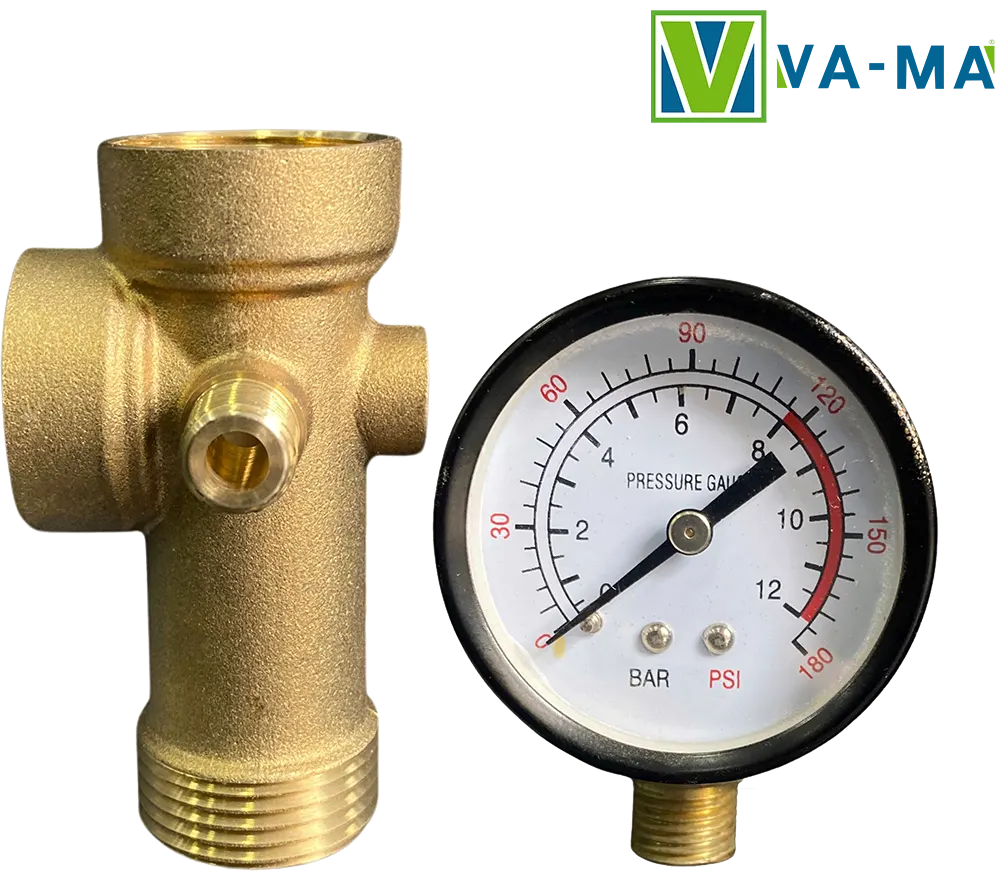 Italian Vama counter and brass, pentagonal connection, 9 cm, 200 g